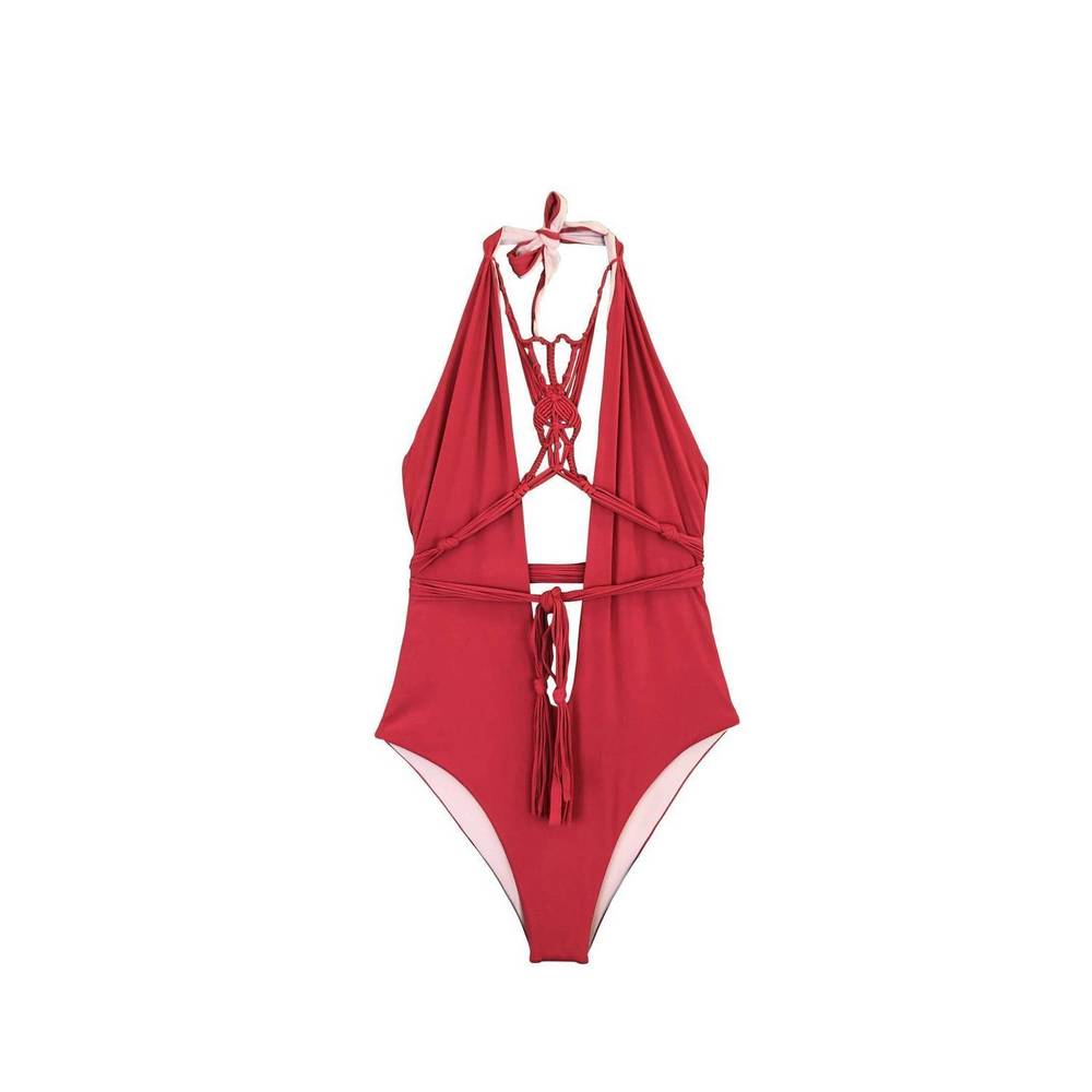 NEW CHARMOSA bia one piece in red / light pink